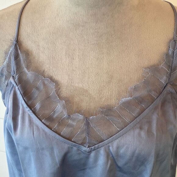 Christian Lacroix Elegant Blue Camisole with Lace Trim - Picture 7 of 10